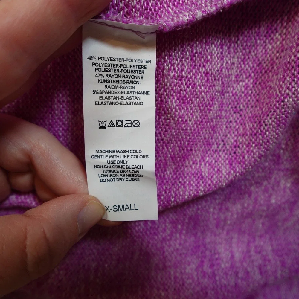 Free People Top Womens Extra Small Pink Racerback Knit Scoop Neck Flowy‎ Casual